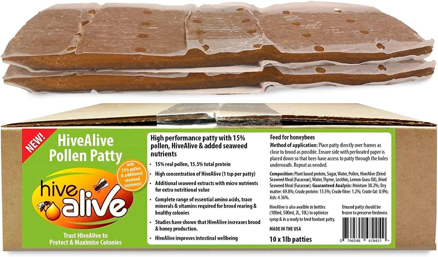 High-Protein Bee Pollen Patty